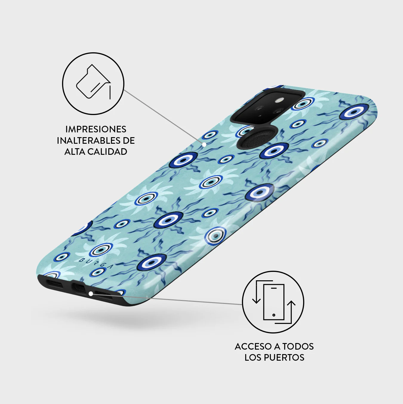 Blue Gaze - Google Pixel 5 Funda - Image 3