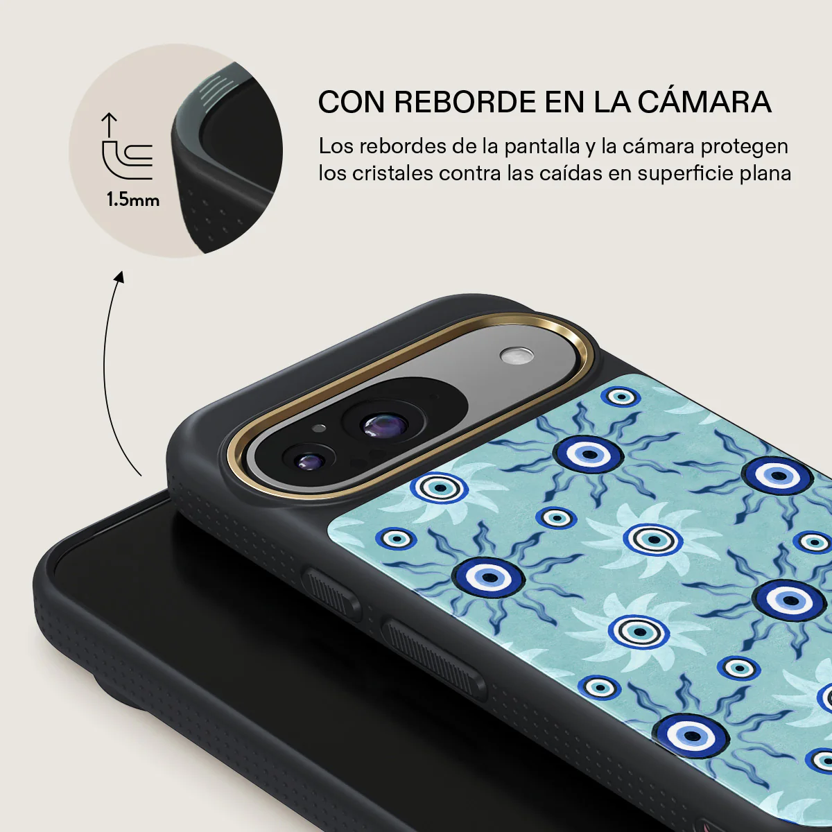 Blue Gaze - Google Pixel 9 Funda - Image 8