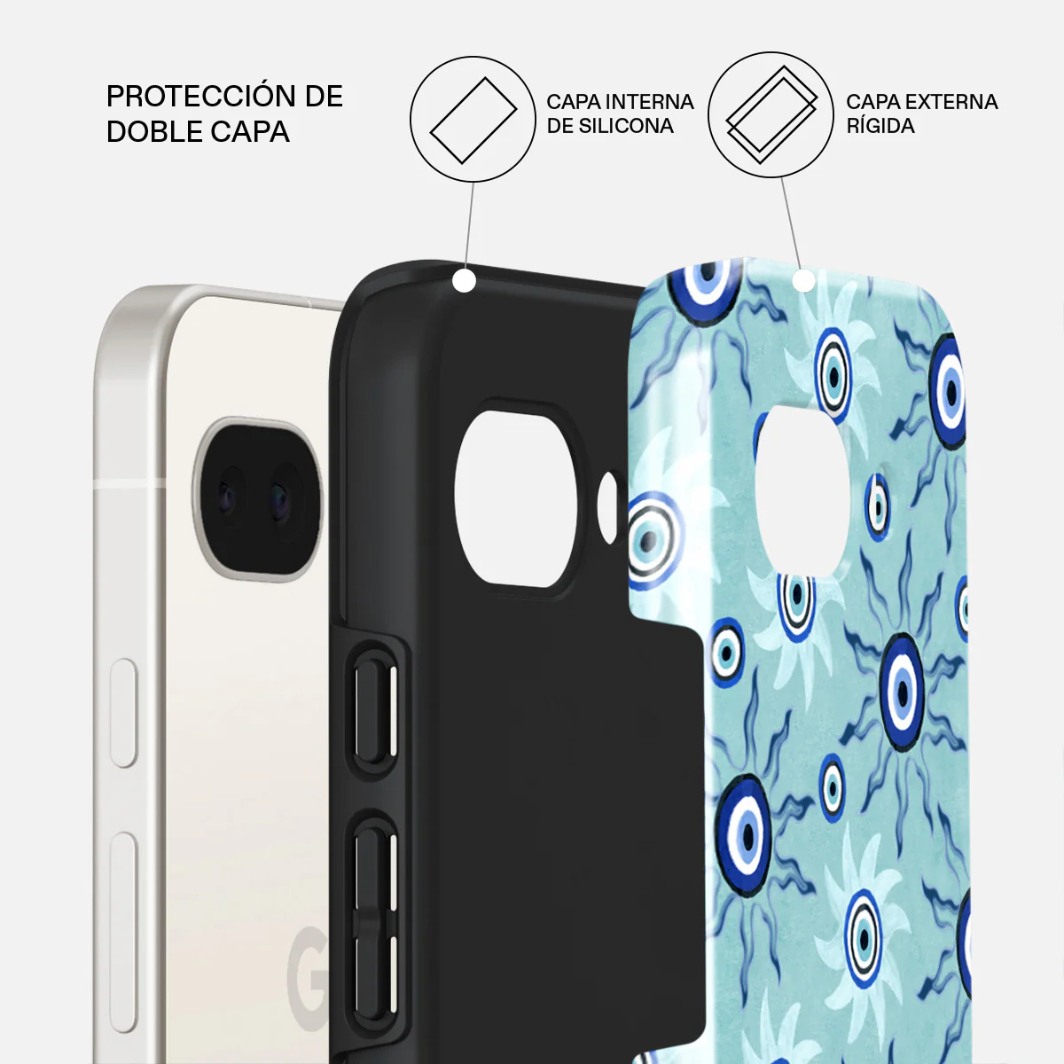 Blue Gaze - Google Pixel 9a Funda - Image 2