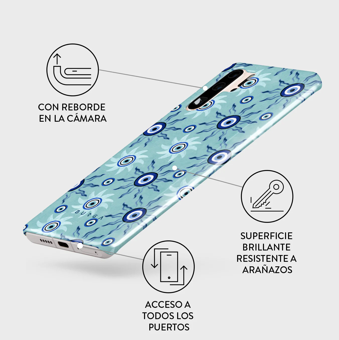 Blue Gaze - Huawei P30 Pro Funda - Image 3
