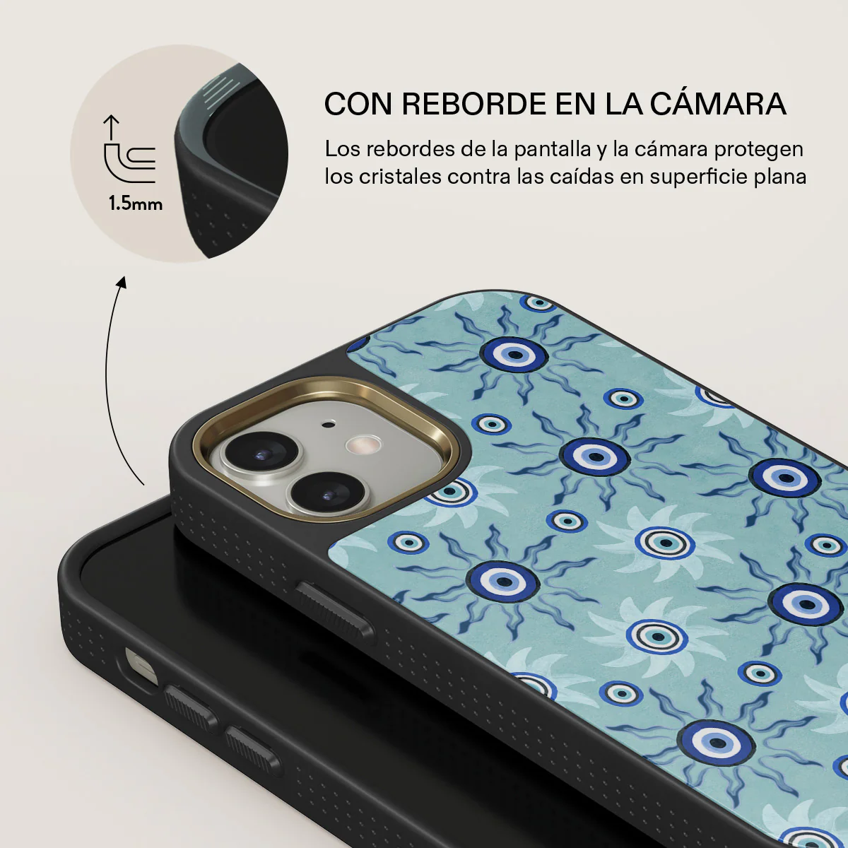 Blue Gaze - iPhone 12 Funda - Image 8