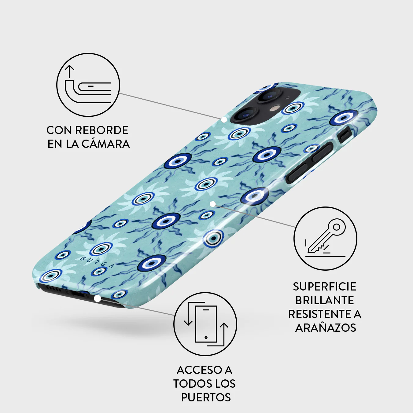 Blue Gaze - iPhone 12 Mini Funda - Image 3