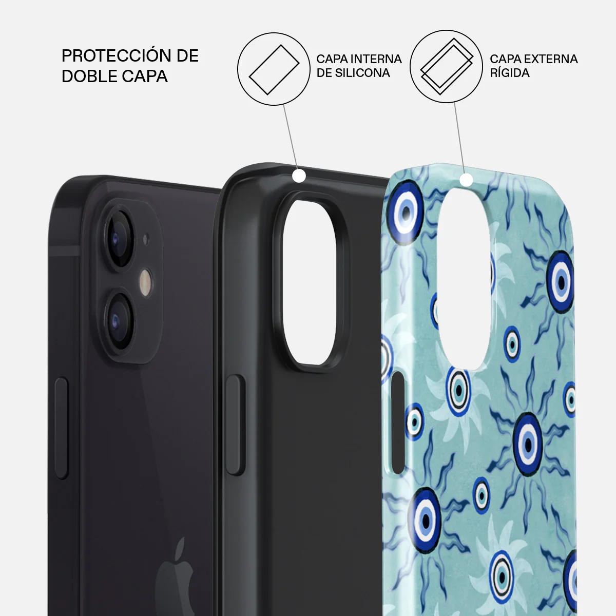 Blue Gaze - iPhone 12 Mini Funda - Image 6
