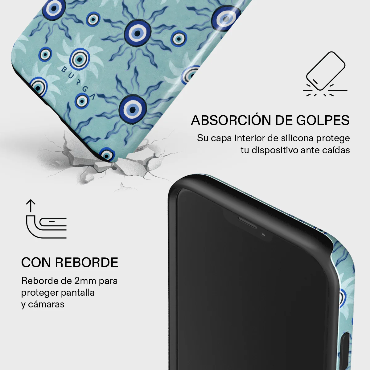 Blue Gaze - iPhone 12 Mini Funda - Image 8