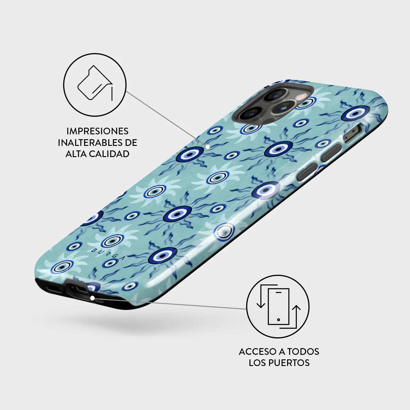 Blue Gaze - iPhone 12 Pro Funda - Image 3