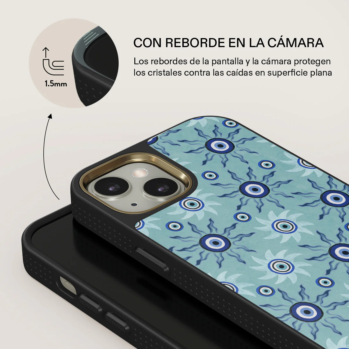 Blue Gaze - iPhone 13 Funda - Image 8