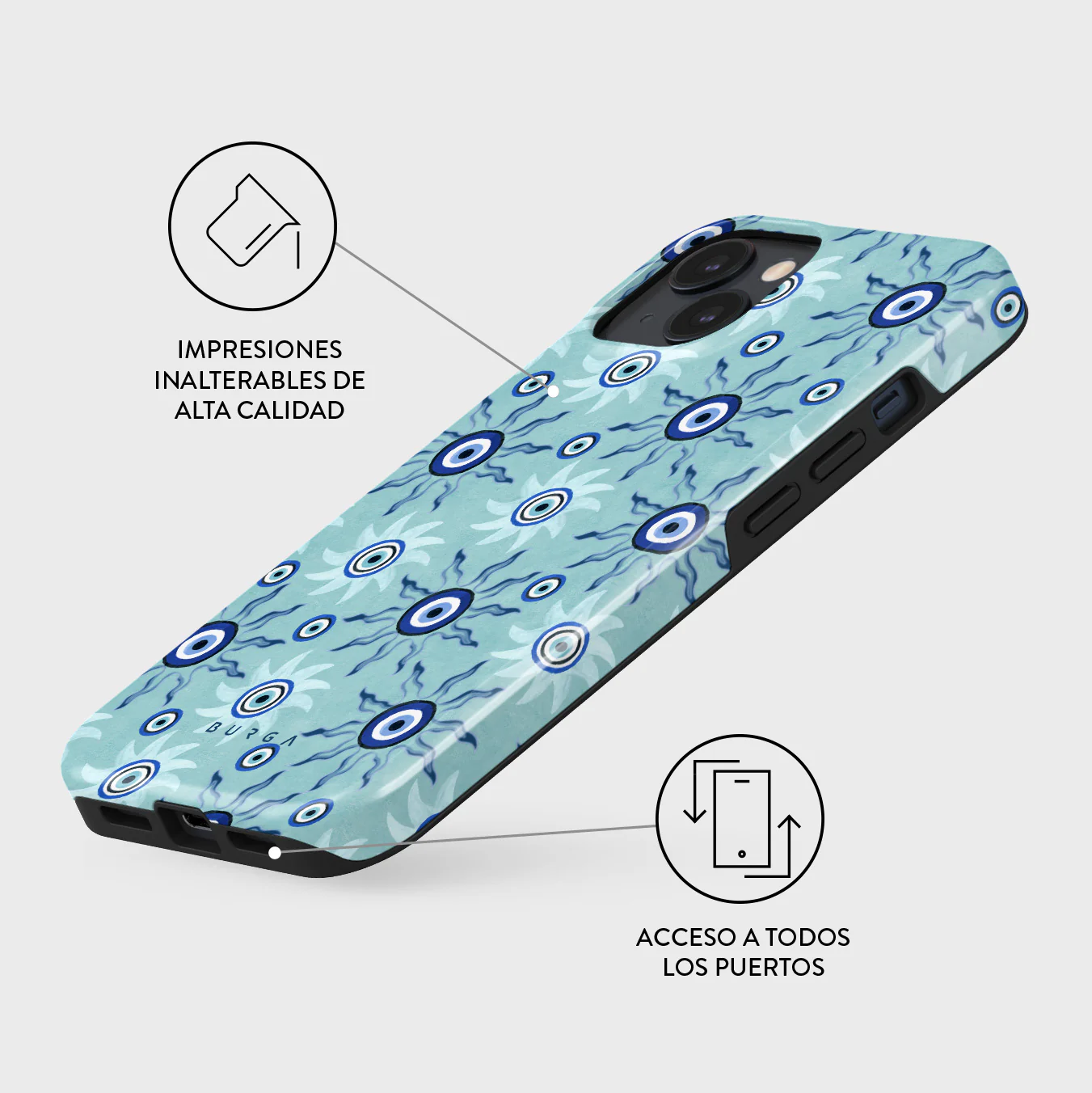 Blue Gaze - iPhone 13 Mini Funda - Image 3