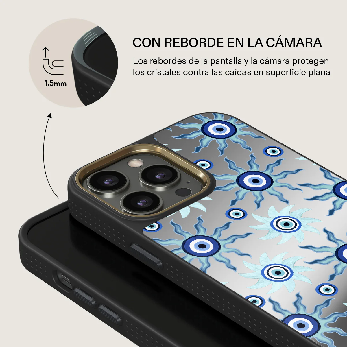 Blue Gaze - iPhone 13 Pro Funda - Image 30