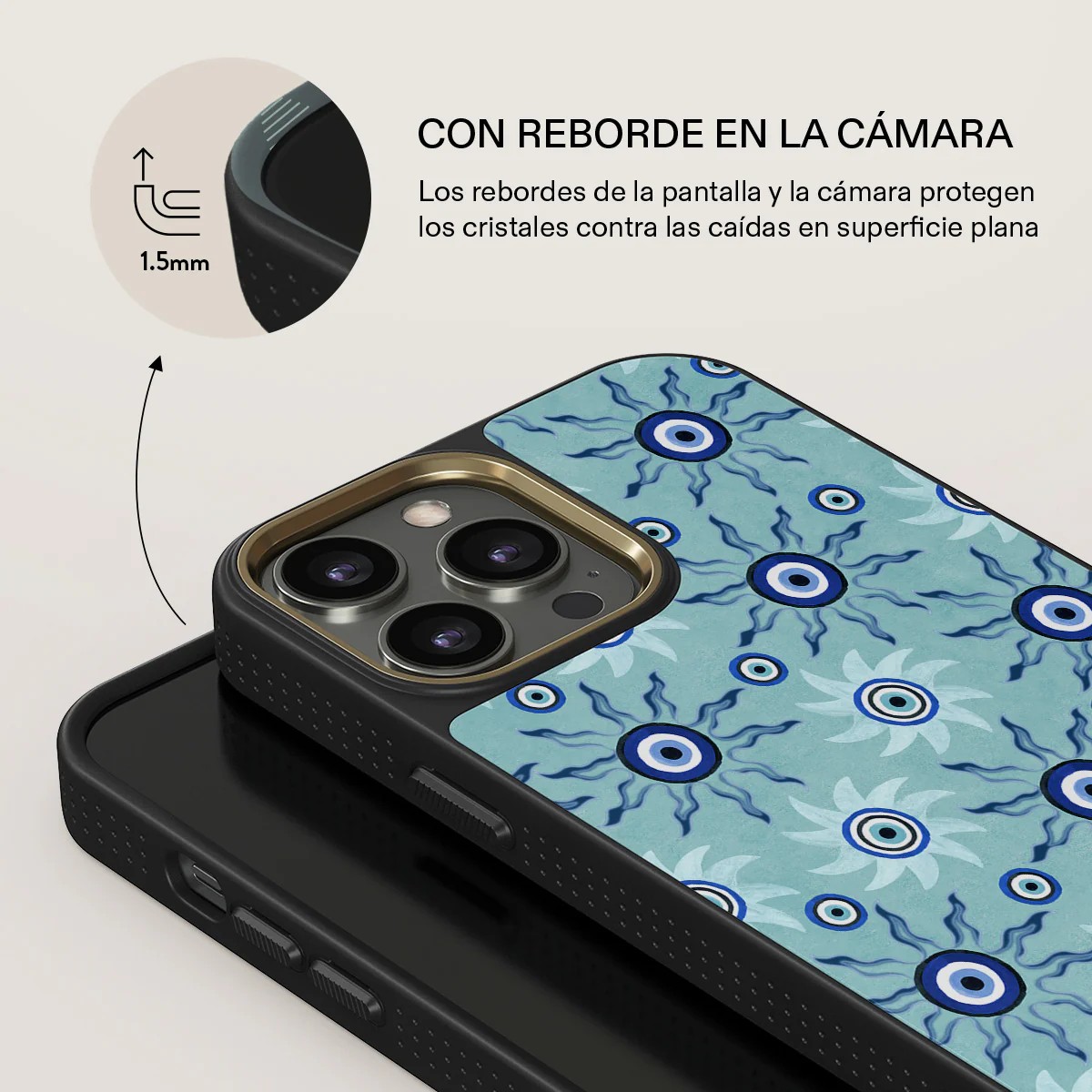 Blue Gaze - iPhone 13 Pro Funda - Image 8