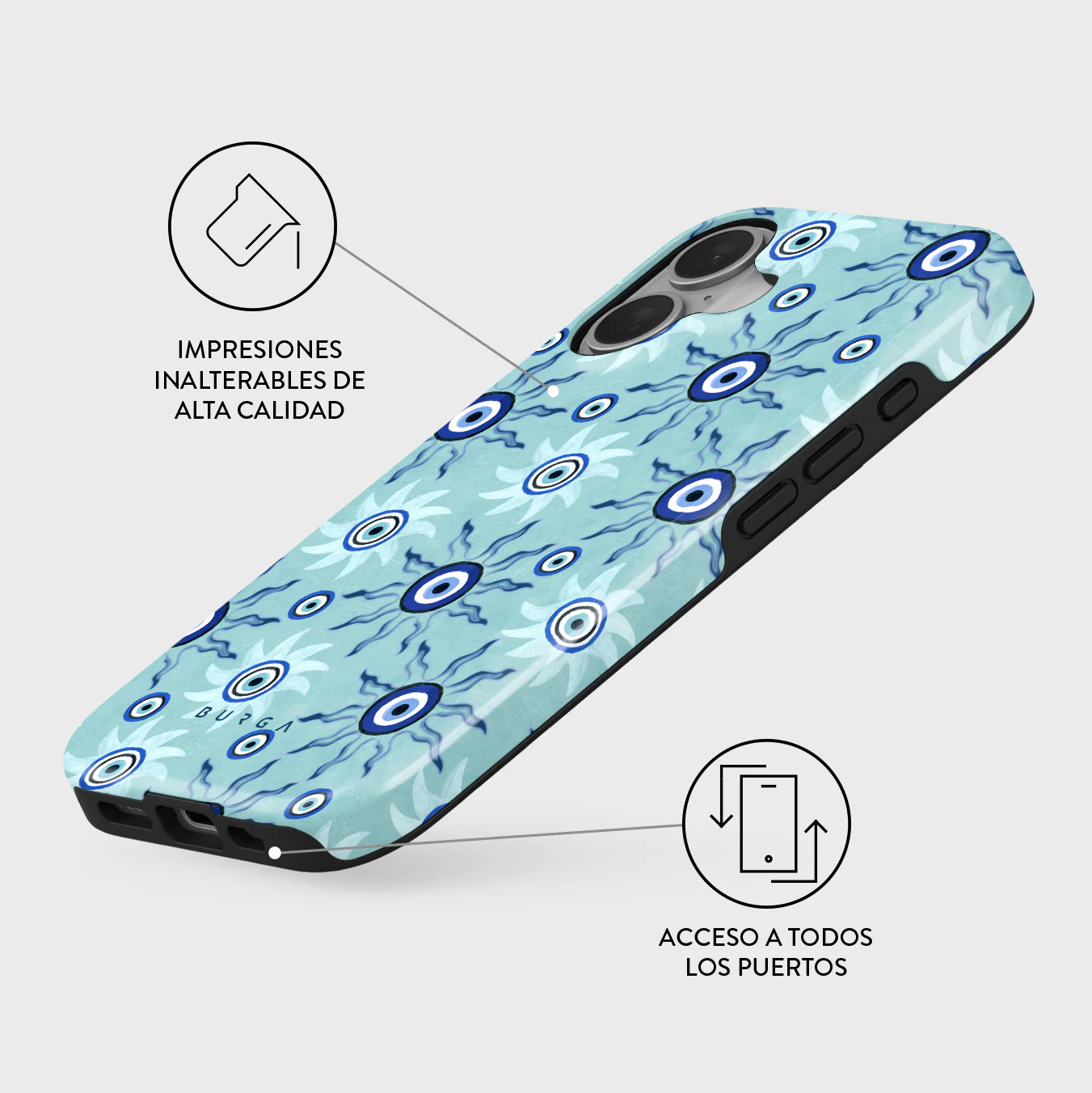 Blue Gaze - iPhone 16 Plus Funda - Image 3