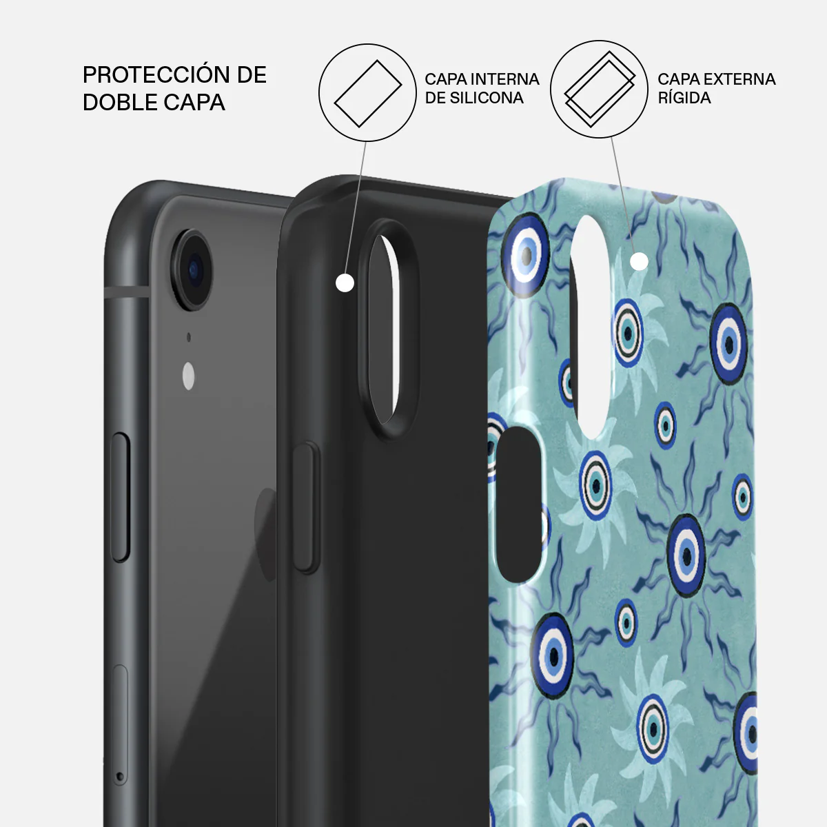 Blue Gaze - iPhone XR Funda - Image 6