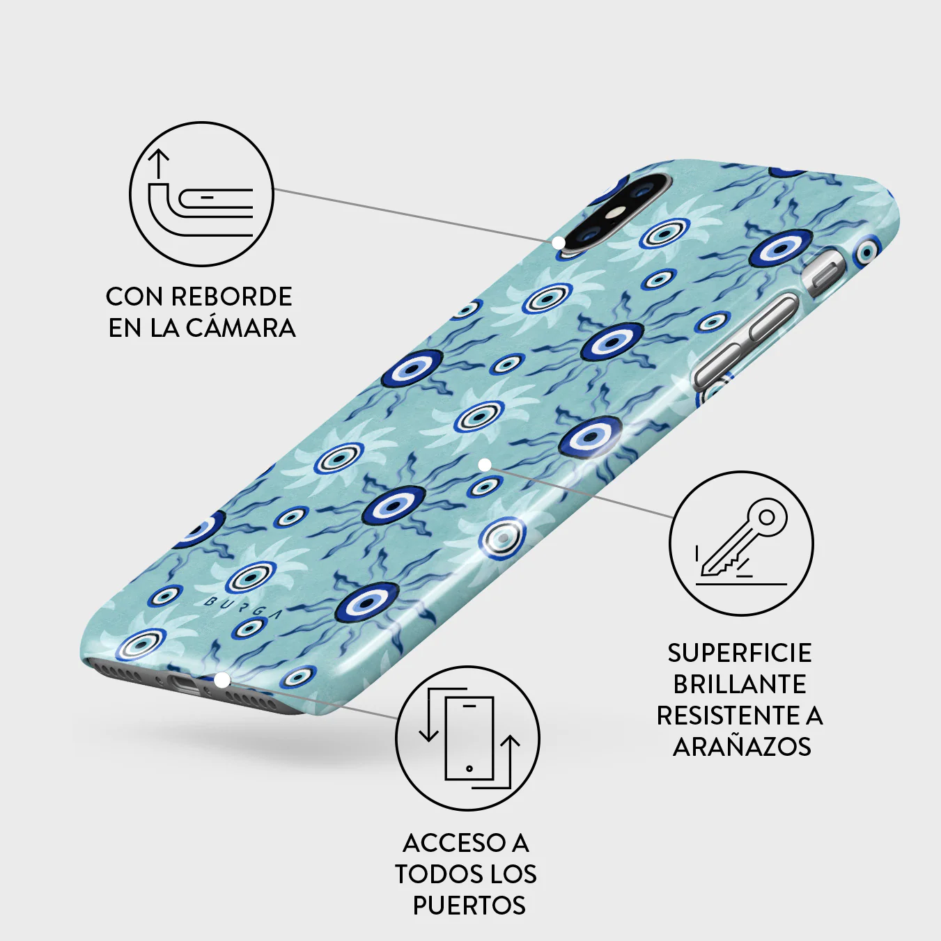 Blue Gaze - iPhone XS Max Funda - Image 3