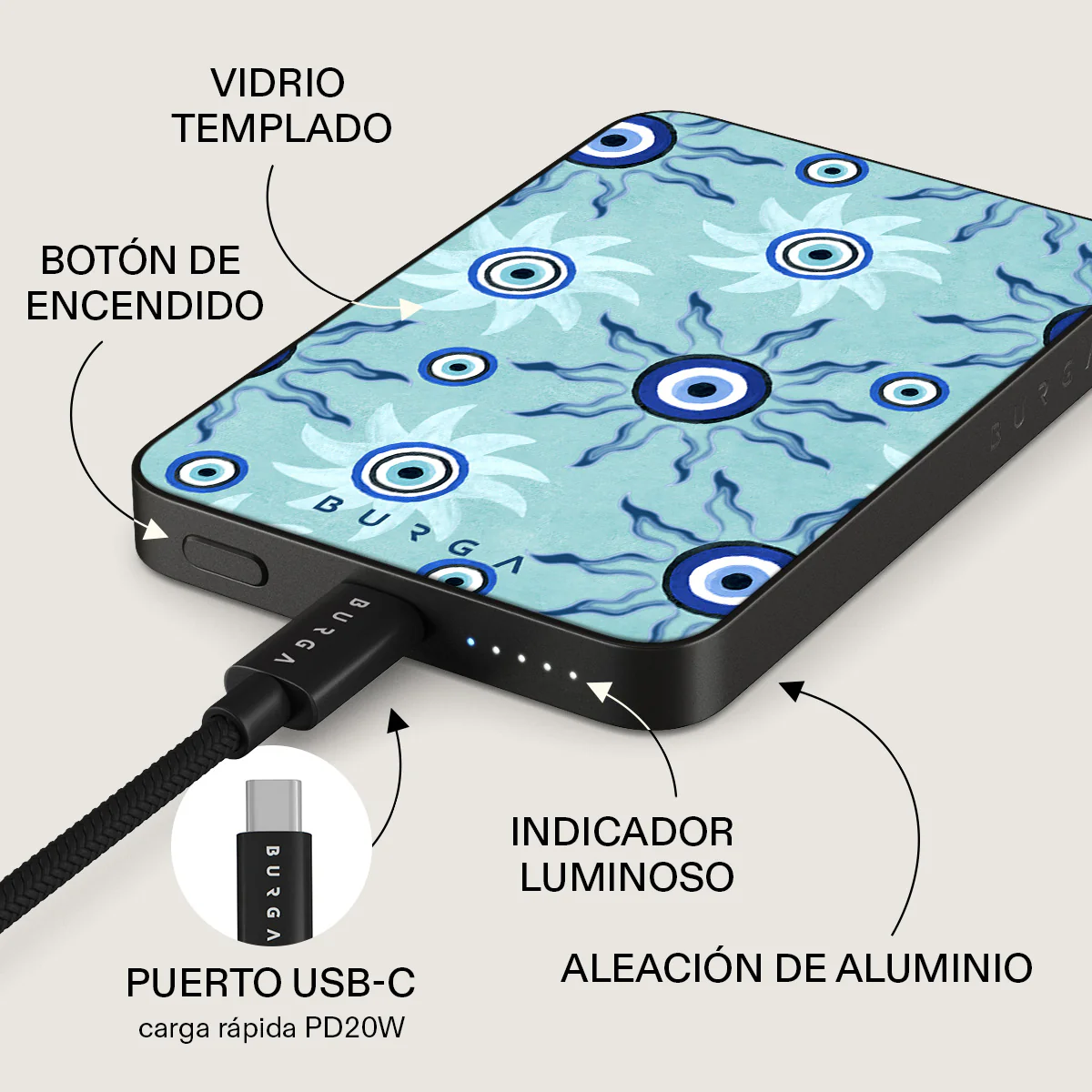 Blue Gaze - Power Bank Magnético - Image 5