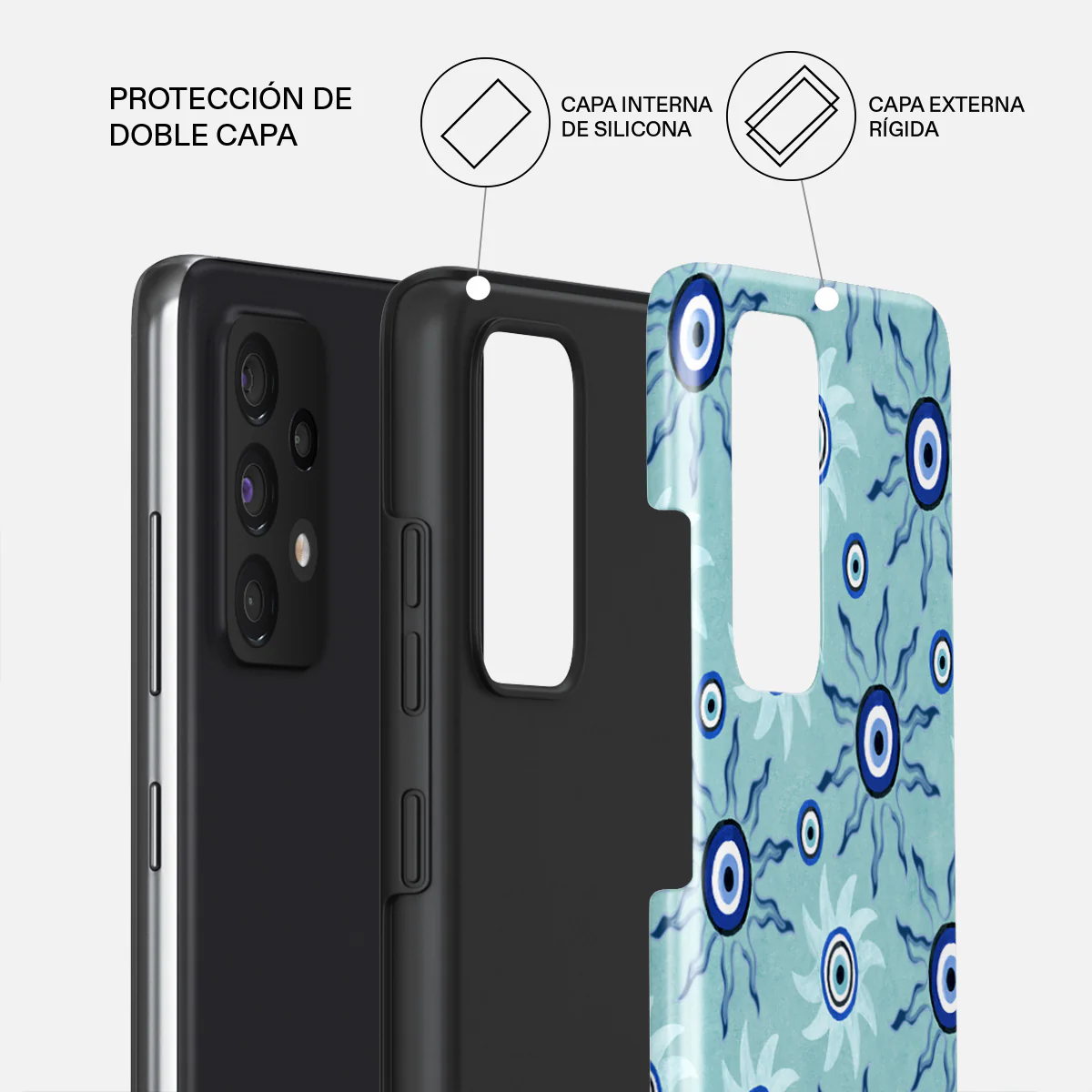 Blue Gaze - Samsung Galaxy A72 4G / 5G Funda - Image 6