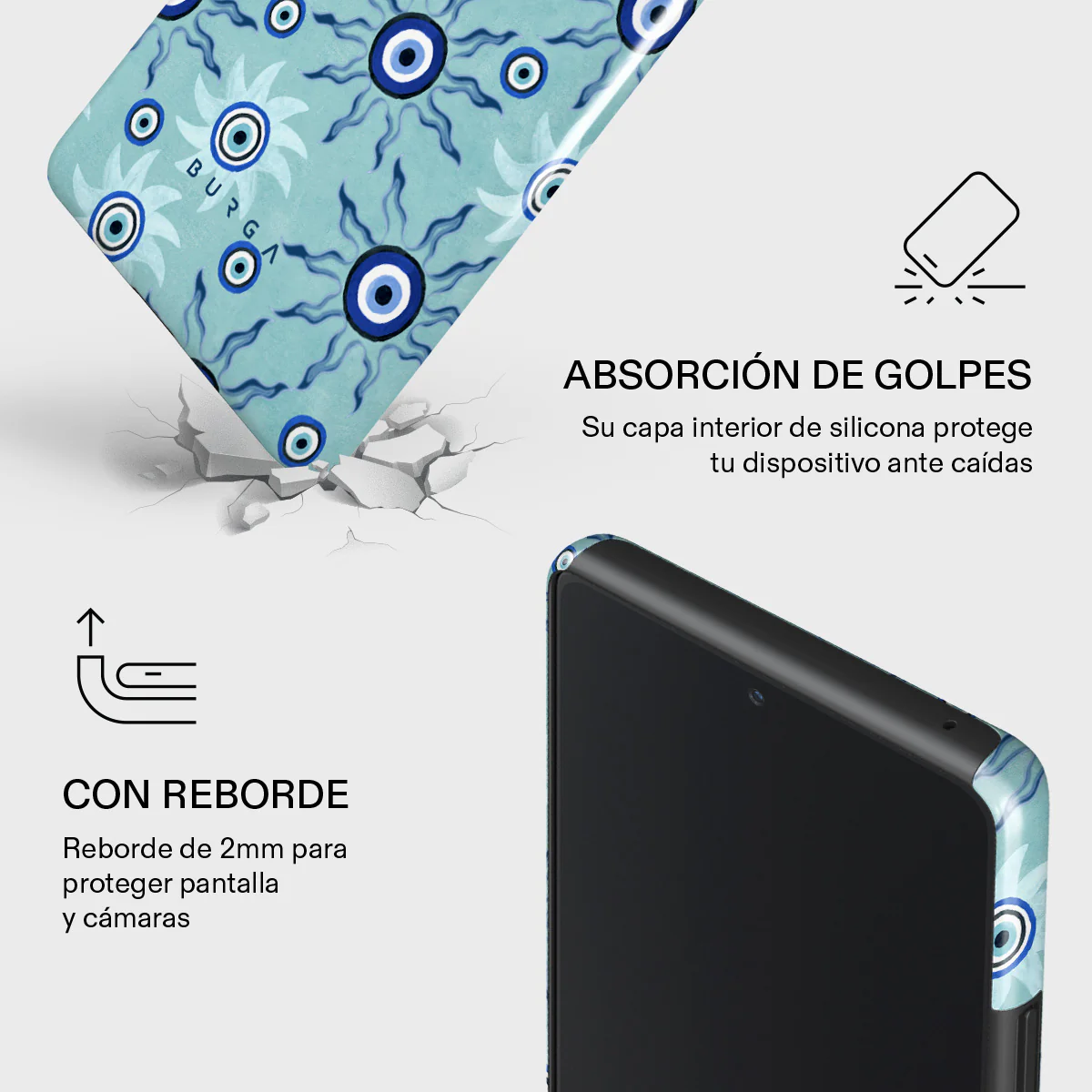 Blue Gaze - Samsung Galaxy A72 4G / 5G Funda - Image 8