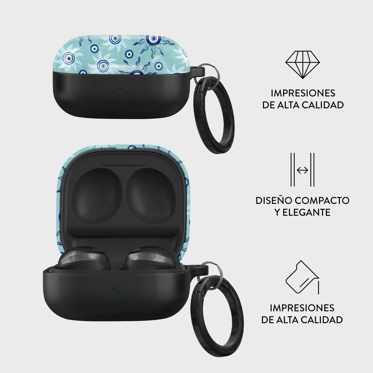 Blue Gaze - Samsung Galaxy Buds FE Funda - Image 4