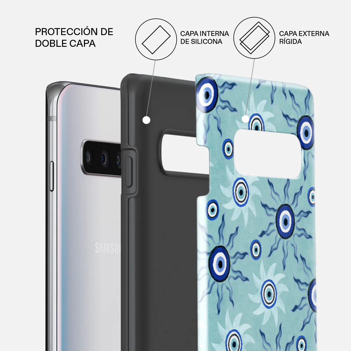 Blue Gaze - Samsung Galaxy S10 Plus Funda - Image 2