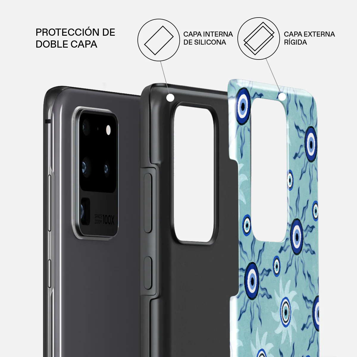 Blue Gaze - Samsung Galaxy S20 Ultra 4G / 5G Funda - Image 6