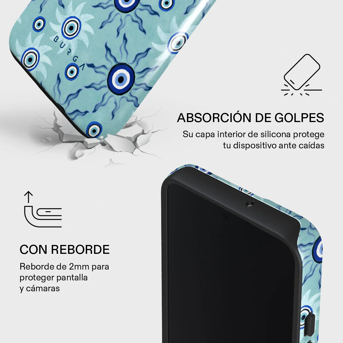 Blue Gaze - Samsung Galaxy S22 Plus Funda - Image 4