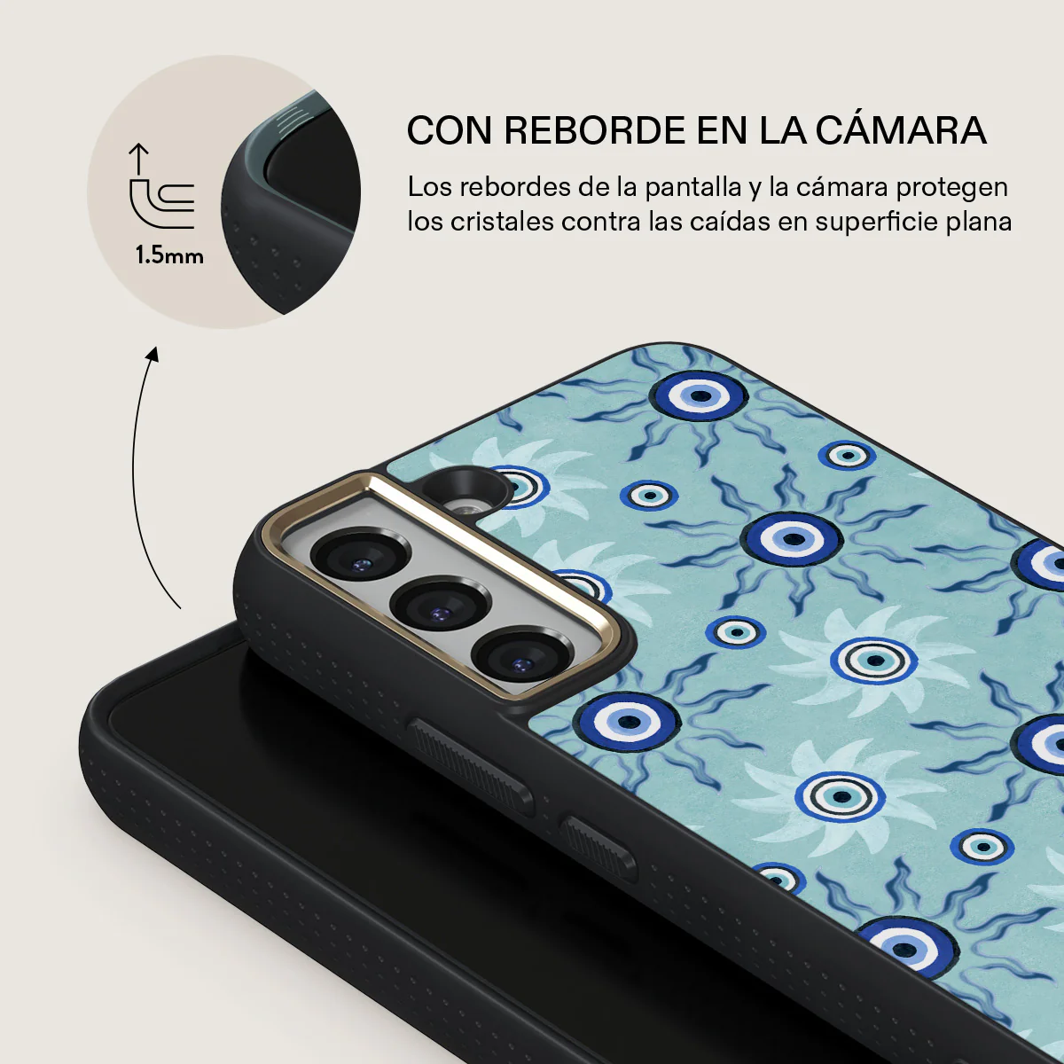 Blue Gaze - Samsung Galaxy S22 Plus Funda - Image 8