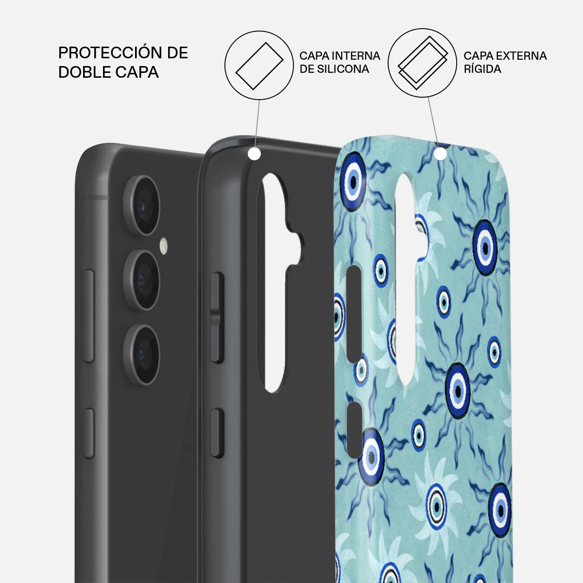 Blue Gaze - Samsung Galaxy S23 FE Funda - Image 2