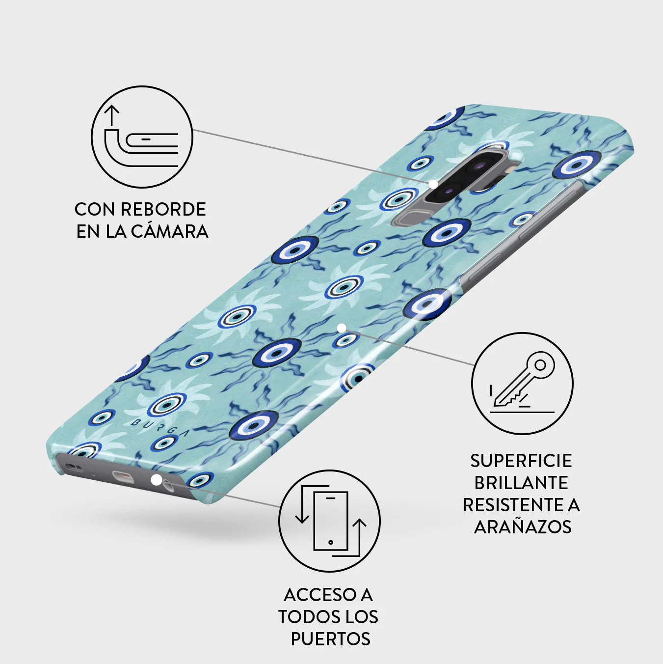 Blue Gaze - Samsung Galaxy S9 Plus Funda - Image 3
