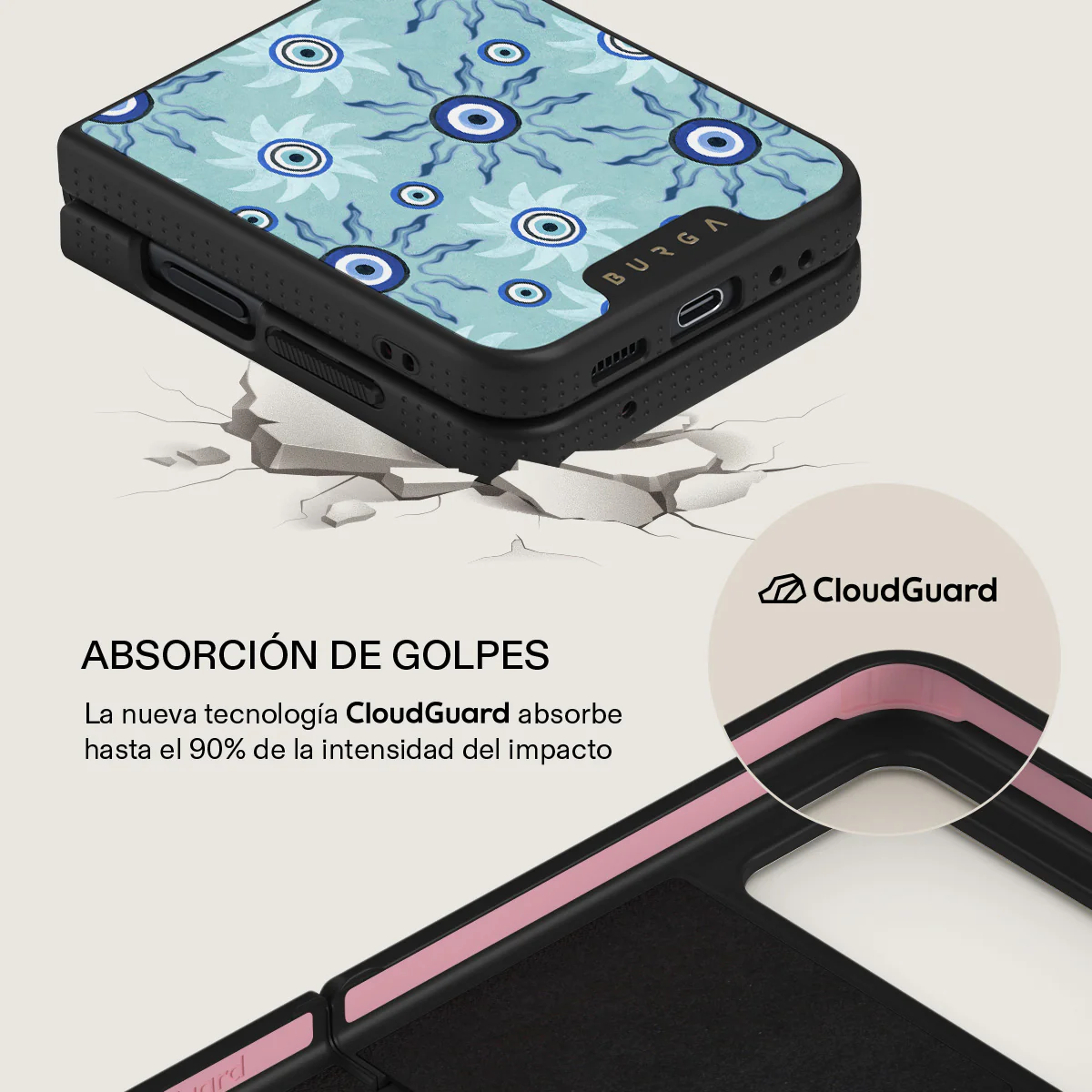 Blue Gaze - Samsung Galaxy Z Flip 4 Funda - Image 16