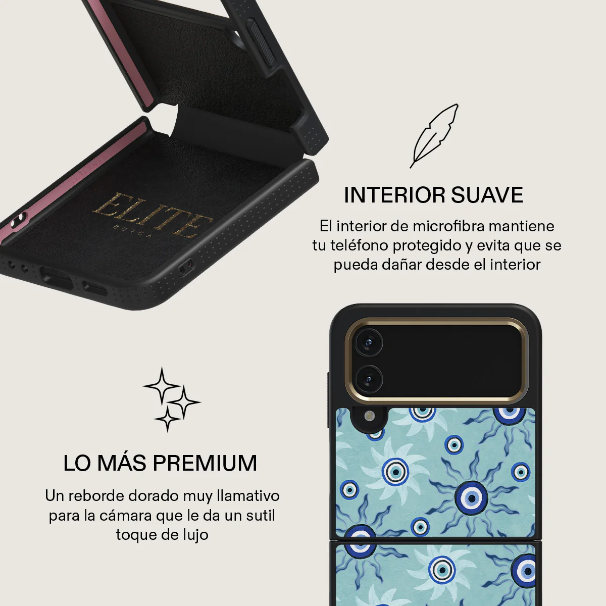 Blue Gaze - Samsung Galaxy Z Flip 4 Funda - Image 19