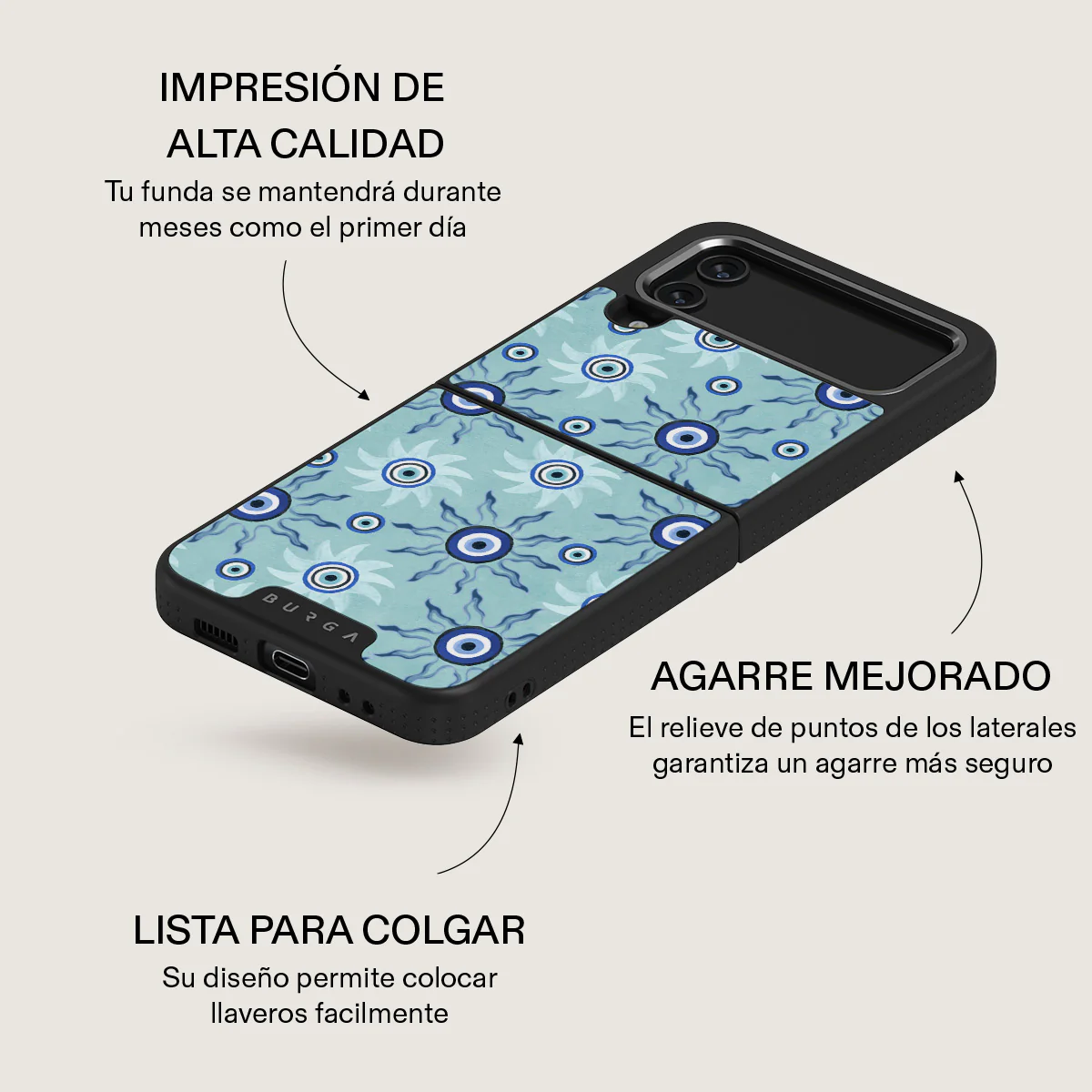 Blue Gaze - Samsung Galaxy Z Flip 4 Funda - Image 24