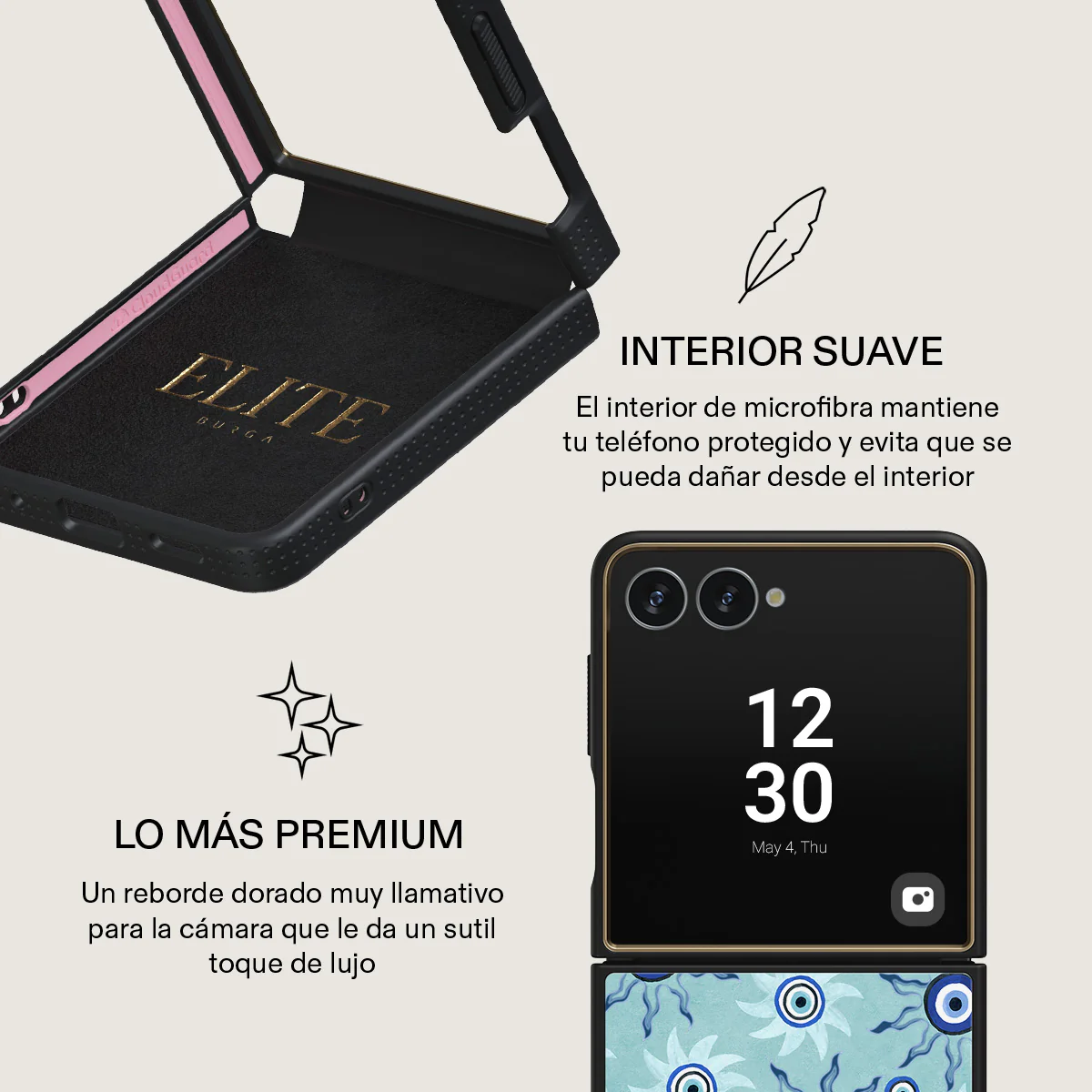 Blue Gaze - Samsung Galaxy Z Flip 7 Funda - Image 10