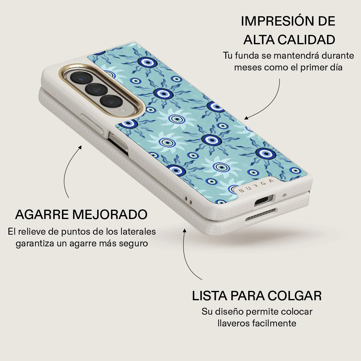 Blue Gaze - Samsung Galaxy Z Fold 4 Funda - Image 24