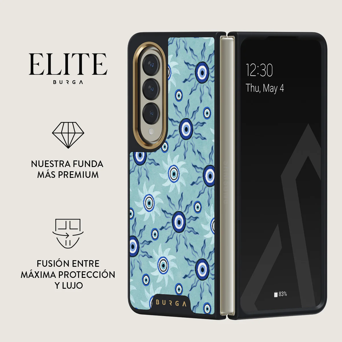 Blue Gaze - Samsung Galaxy Z Fold 4 Funda - Image 7