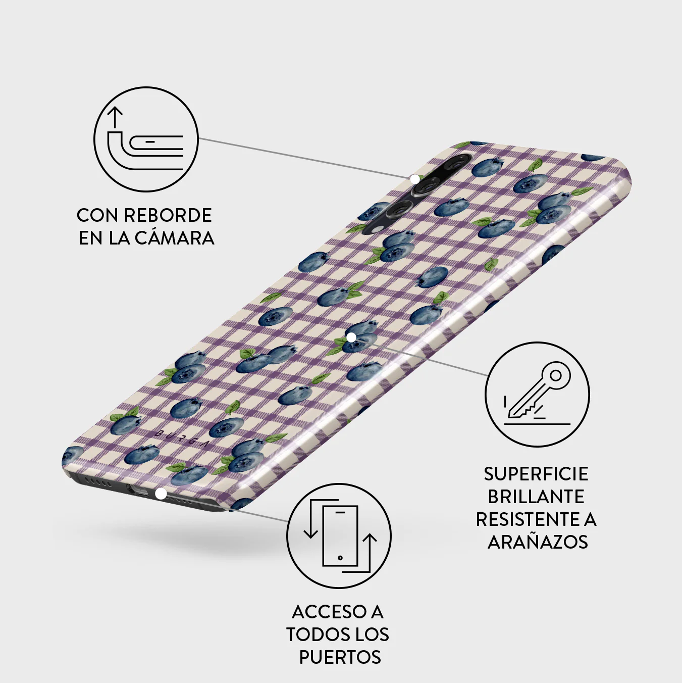Blueberry Muffin - Huawei P20 Funda - Image 3