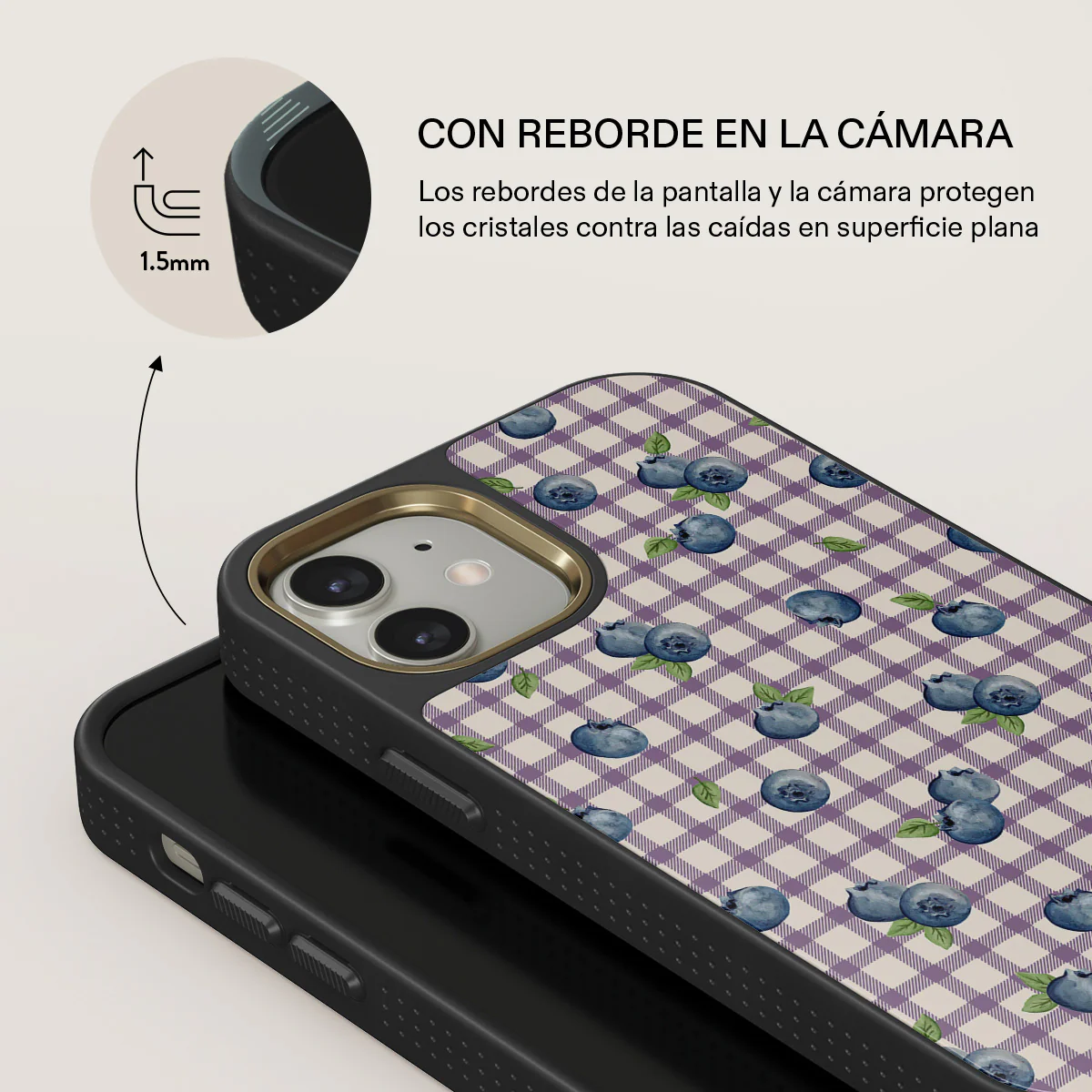 Blueberry Muffin - iPhone 12 Funda - Image 8