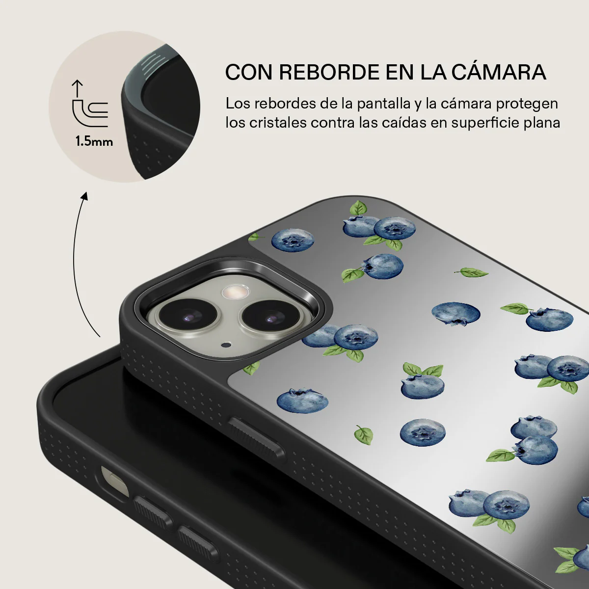 Blueberry Muffin - iPhone 13 Funda - Image 31