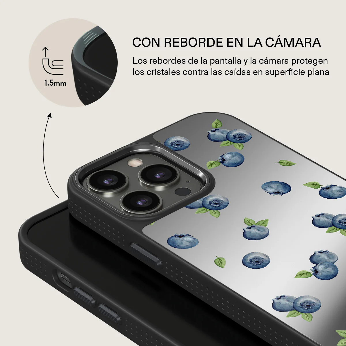 Blueberry Muffin - iPhone 13 Pro Funda - Image 38