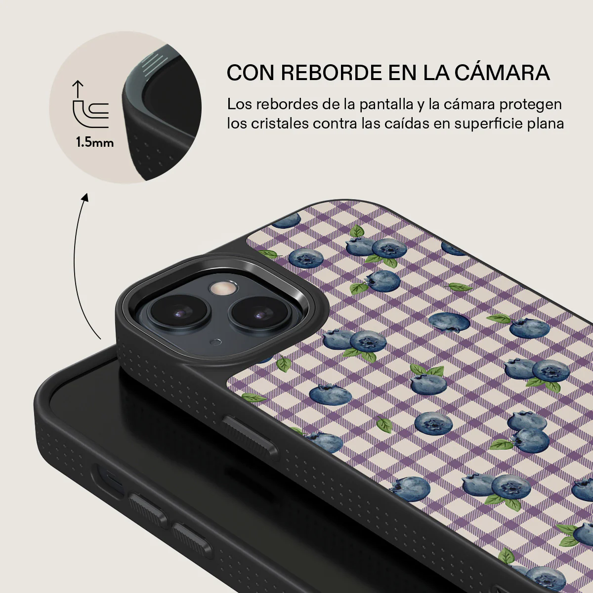 Blueberry Muffin - iPhone 14 Plus Funda - Image 15