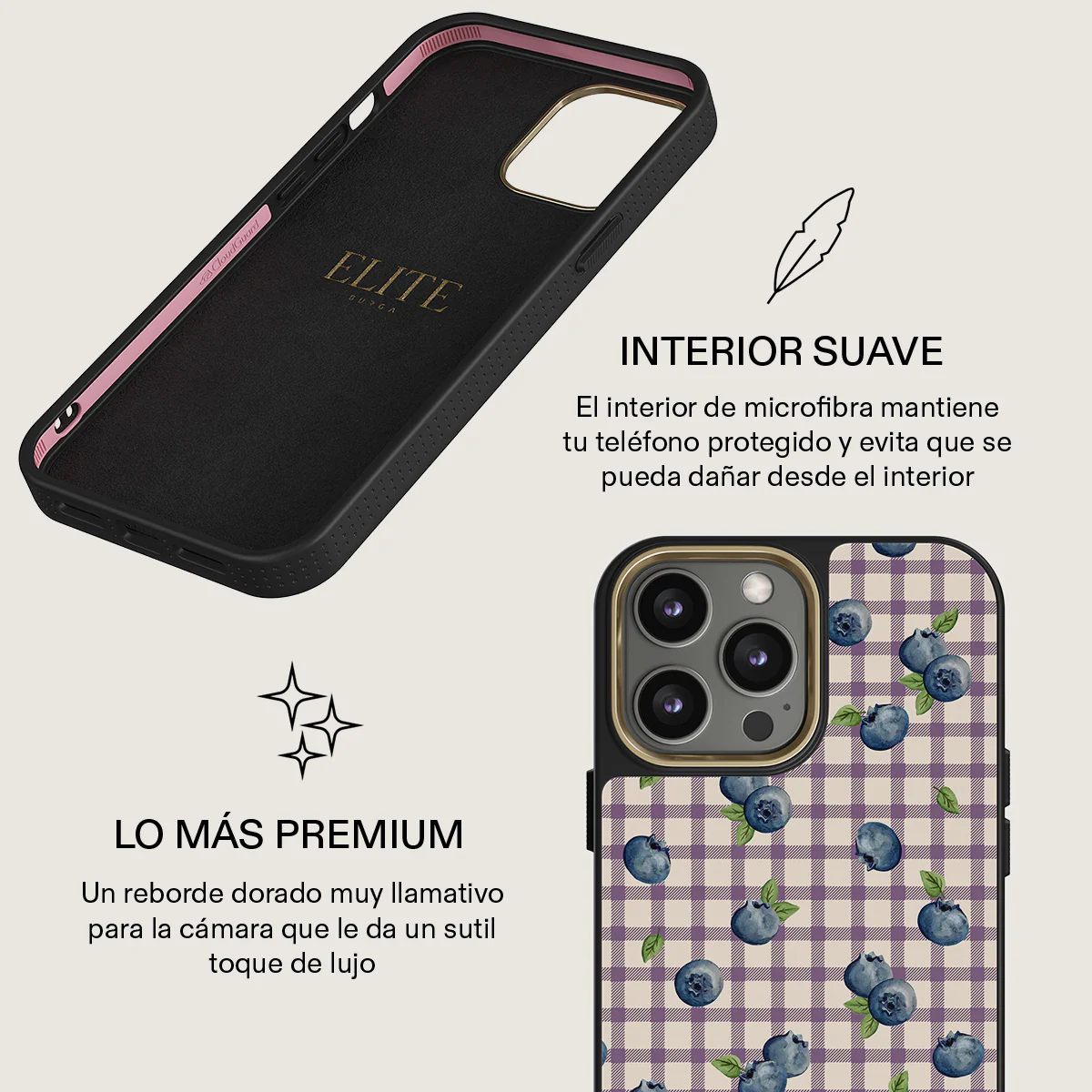 Blueberry Muffin - iPhone 14 Pro Funda - Image 10