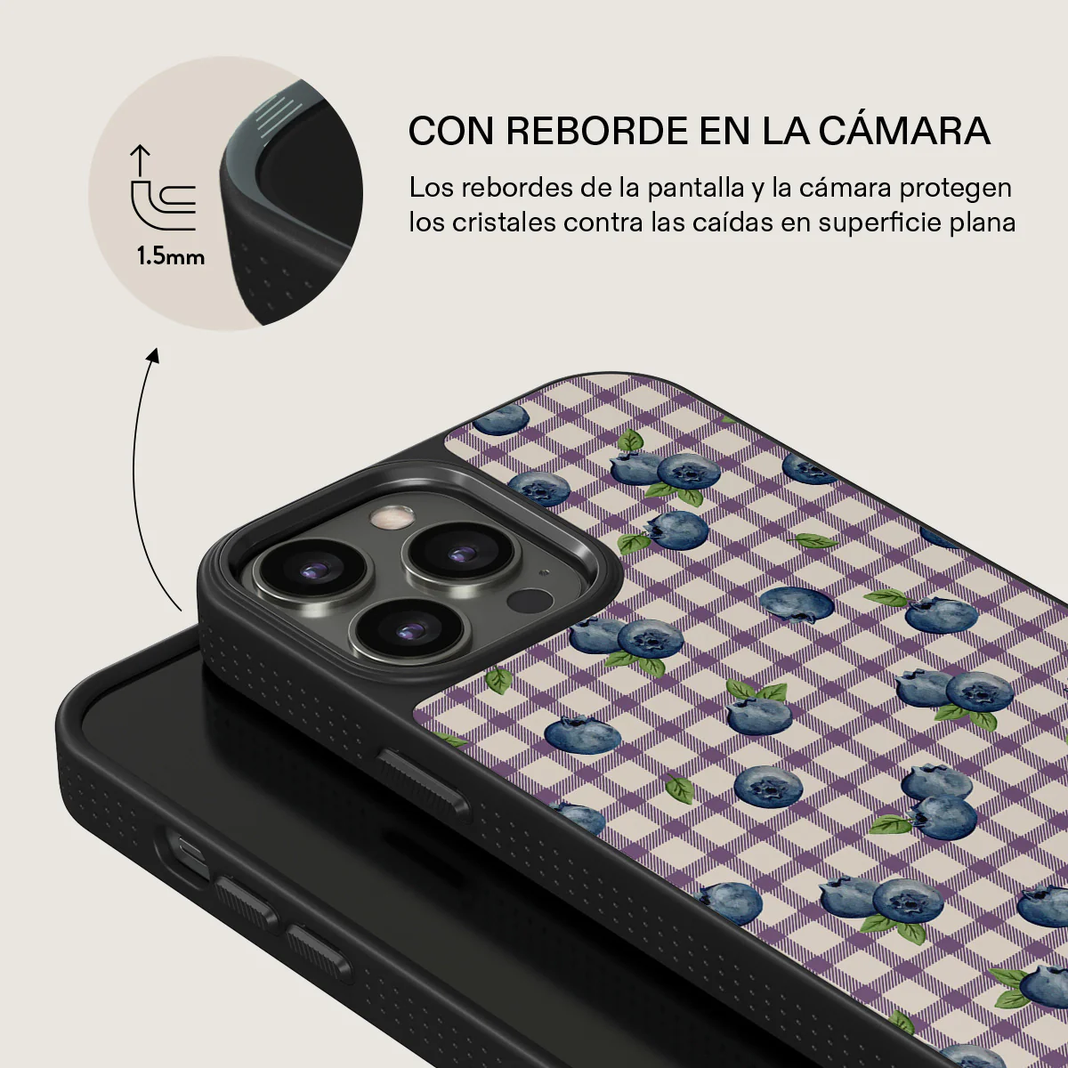 Blueberry Muffin - iPhone 14 Pro Funda - Image 15