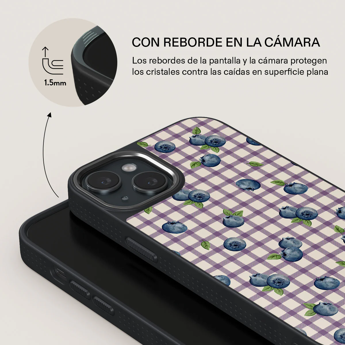 Blueberry Muffin - iPhone 15 Funda - Image 15