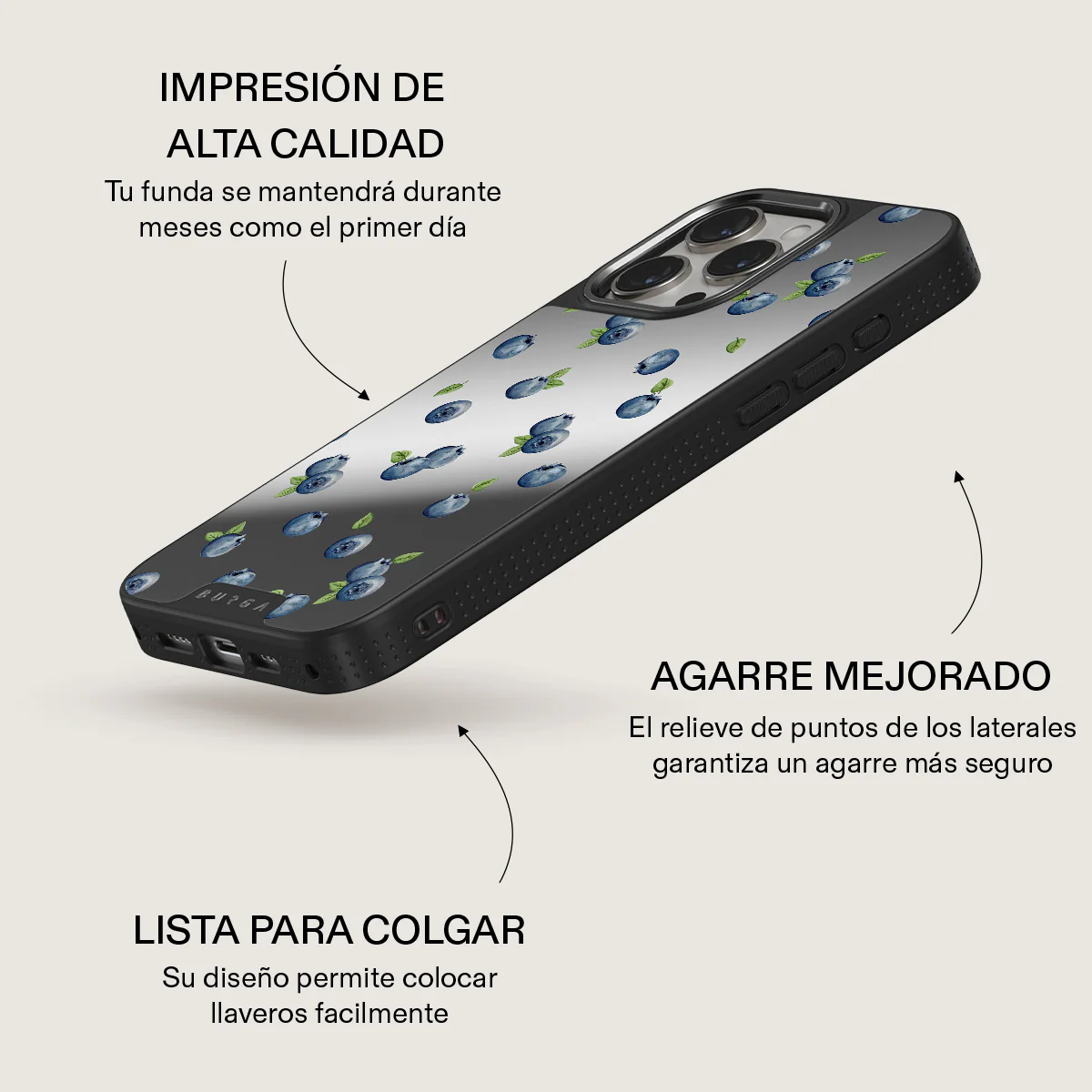 Blueberry Muffin - iPhone 15 Pro Funda - Image 39