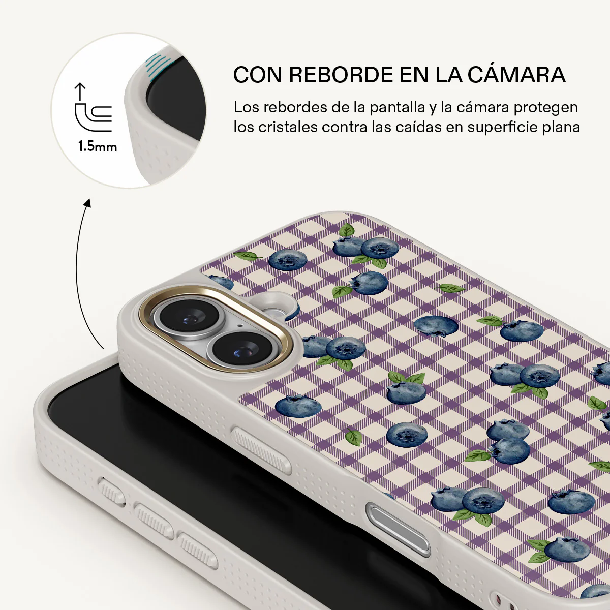 Blueberry Muffin - iPhone 16 Plus Funda - Image 23