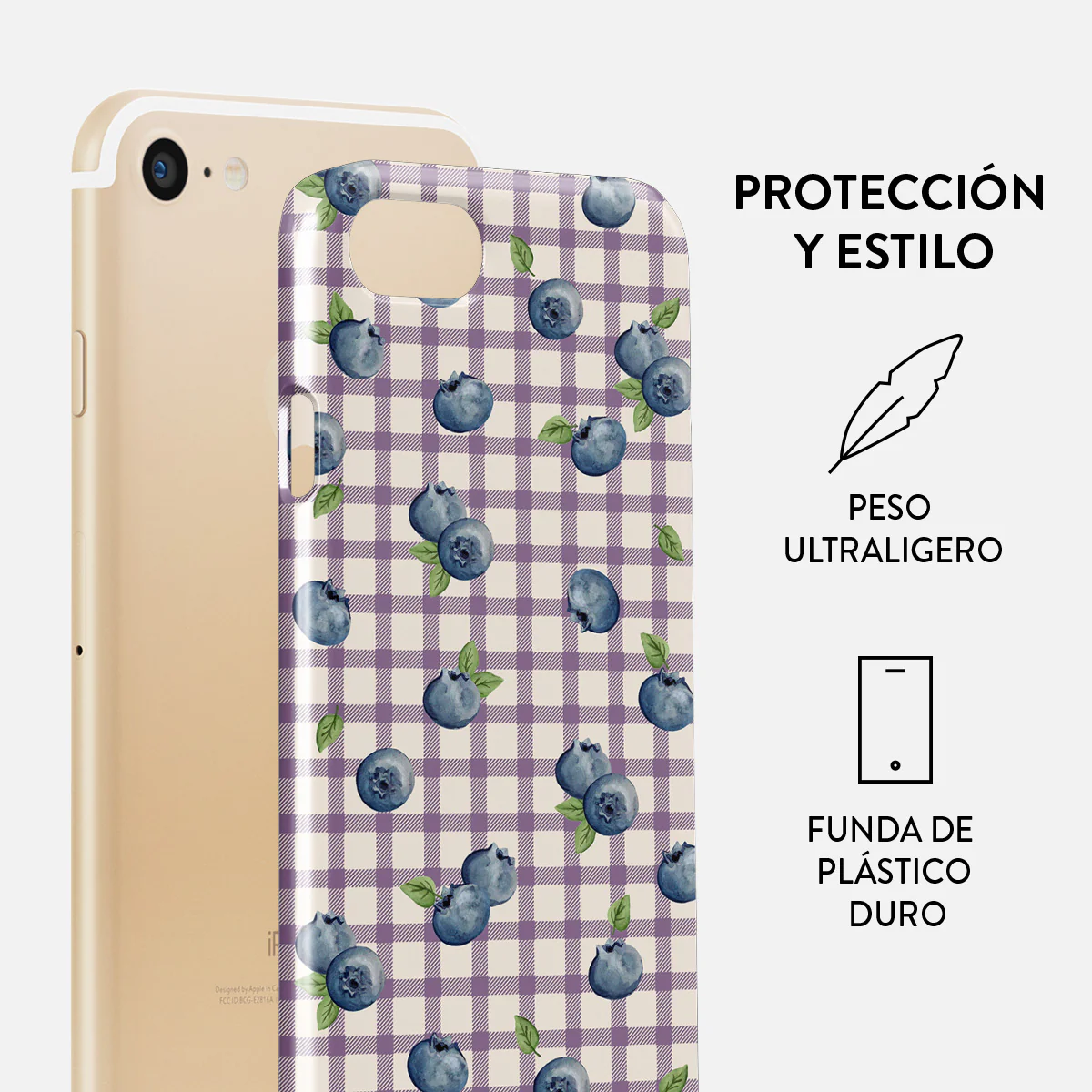 Blueberry Muffin - iPhone SE (2022) Funda - Image 2