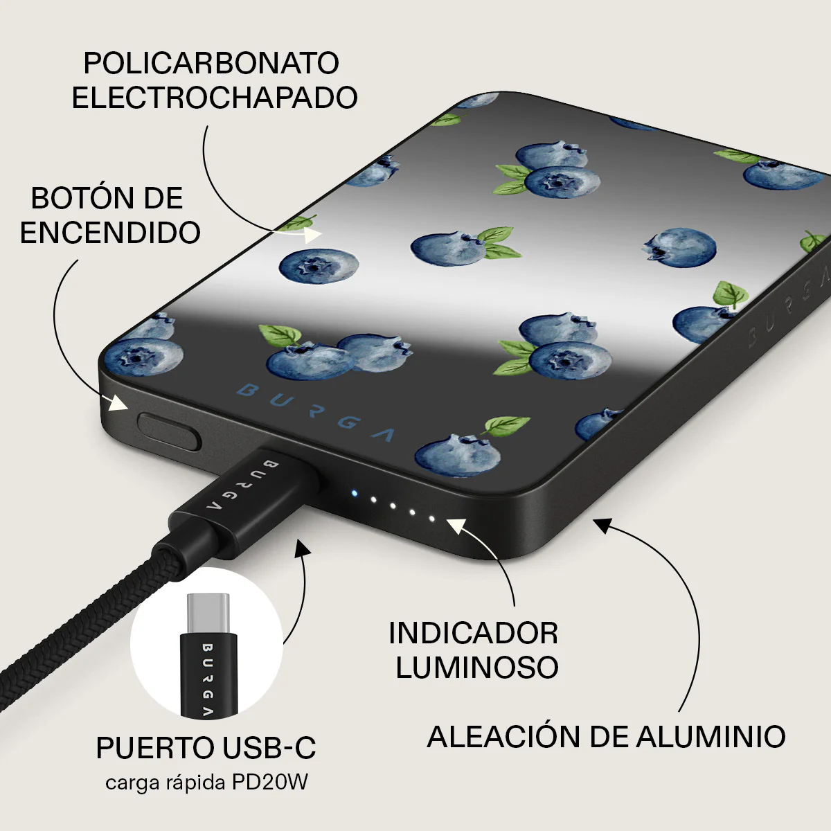 Blueberry Muffin - Power Bank Magnético - Image 50