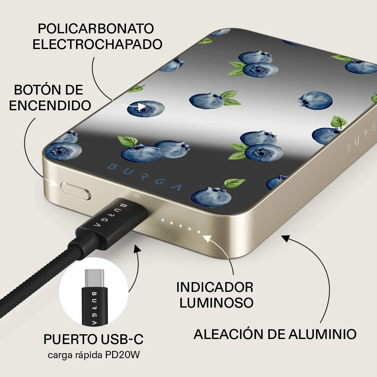 Blueberry Muffin - Power Bank Magnético - Image 70