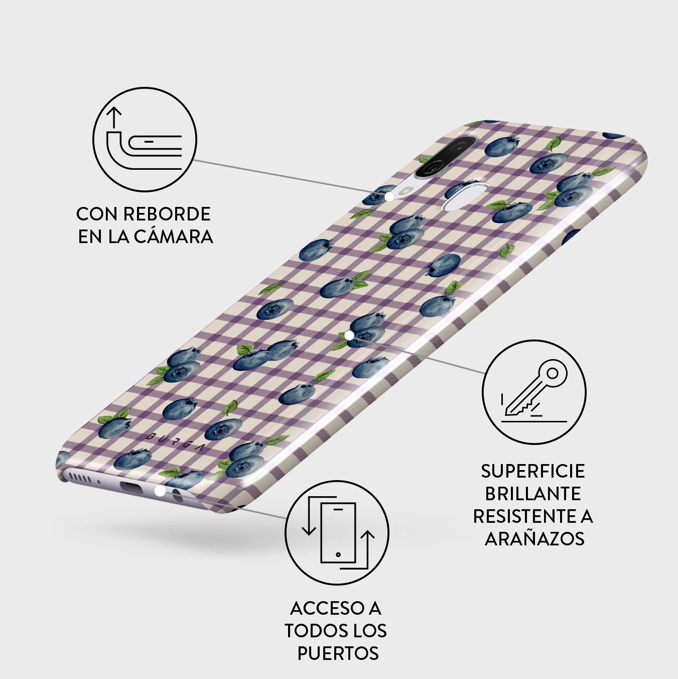 Blueberry Muffin - Samsung Galaxy A40 Funda - Image 3