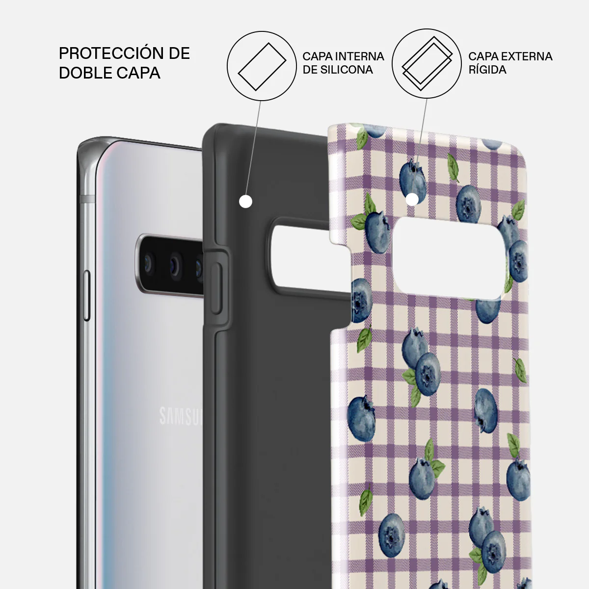 Blueberry Muffin - Samsung Galaxy S10 4G Funda - Image 2