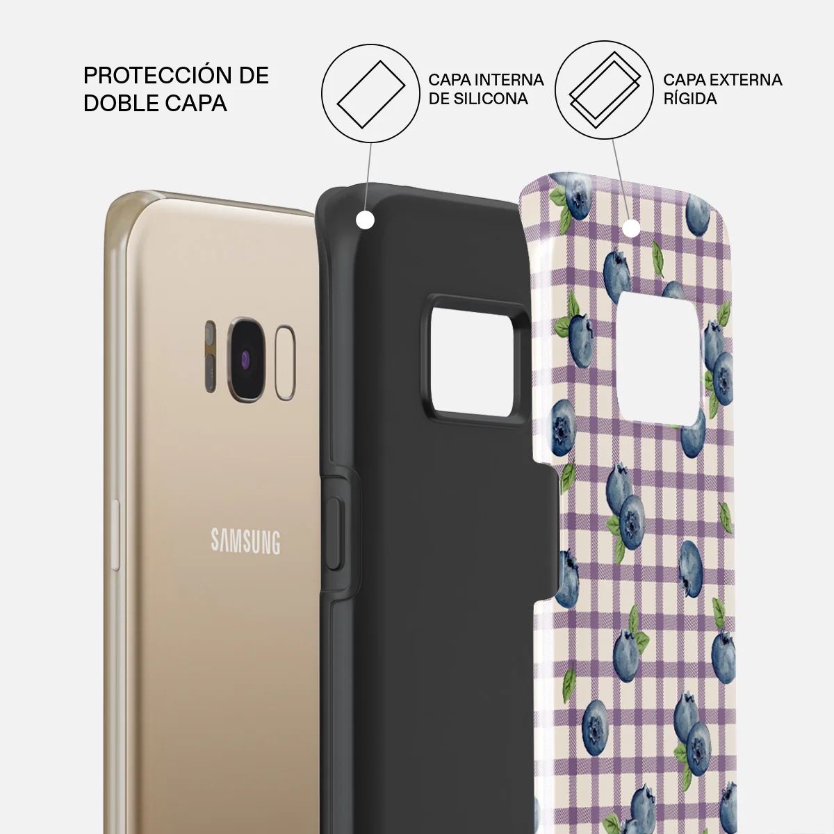 Blueberry Muffin - Samsung Galaxy S8 Funda - Image 6