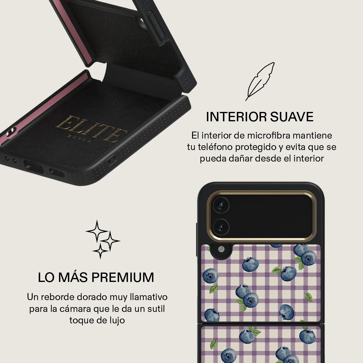 Blueberry Muffin - Samsung Galaxy Z Flip 4 Funda - Image 19