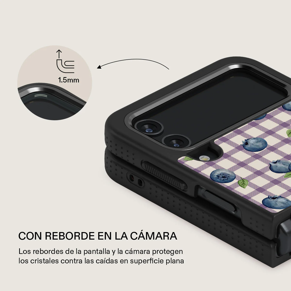 Blueberry Muffin - Samsung Galaxy Z Flip 4 Funda - Image 23